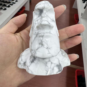 עיצוב חדש קריסטל גילוף מלאכת אבן טבעית פסל קריסטל מואי קריסטל לקישוט - Product Image 6