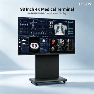Écran de diagnostic professionnel Lisen de 98 pouces, écran tactile, liaison optique, rétroéclairage LED, haut-parleur intégré, interface DP, moniteur - Product Image 1