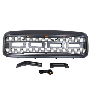 Parrilla Delantera para Automóvil de Alta Calidad en Negro Mate Gris para Ford F250 F350 1999 2000 2001 <span class=keywords><strong>2002</strong></span> 2003 2004, Parrillas de Carreras - Product Image 1