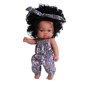 Muñeca Afroamericana Negra al por Mayor de 33 cm, Muñeca Bebé Reborn Realista para Niña Pequeña de Silicona Suave - Product Image 4