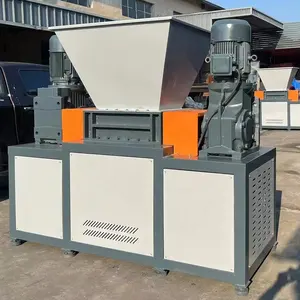 Venda quente industrial metal plástico esmagamento duplo eixo triturador 1000 tipo metal grande plástico esmagamento máquina