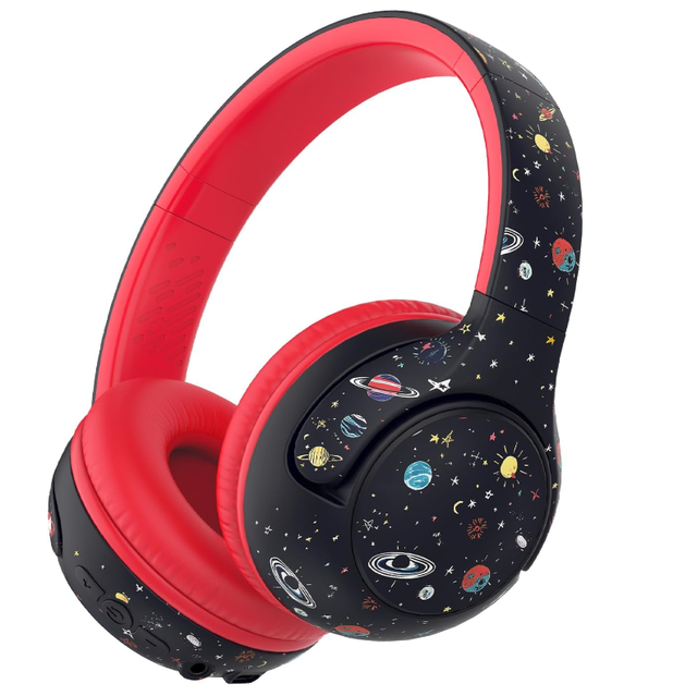 Toddler Headphones IClever BTH27  Volume Limited Over-Ear Long Battery Life Adjustment Foldable Headphones for Kids