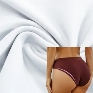 145g Soft 75% Nylon 25% Spandex Women Underwear Interlock Knit Fabrics For Laser Cut Seamless Panties