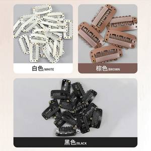 Оптовая продажа, 3,2 см, U-образный зажим BB, шляпа, ветрозащитные зажимы, инструмент для парика с шестью зубами, инструменты для изготовления волос, аксессуары для ювелирных украшений, 100 шт. - Product Image 2