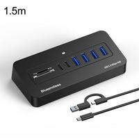 Base de Conexión USB-C/Tipo-C Multipuerto, Divisor USB 3.0 de 5 Gbps, Cable 2 en 1 HU805A-1.5M