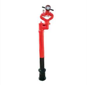 Outdoor Manual Ductile Iron <b>Fire</b> Monitor Hydrant System Water Cannon 20-40 L/S Flow 360 Rotation Red Epoxy Coated Equipment - Product Image 4