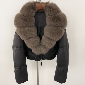 Vente en gros 2025 nouveau hiver doudoune femmes vraie <span class=keywords><strong>fourrure</strong></span> de renard épais chaud 90% blanc duvet de canard manteau <span class=keywords><strong>femme</strong></span> Parkas imperméable - Product Image 4