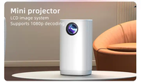 Projecteur HD intelligent Mini vidéoprojecteur HD portable multifonctionnel pour les hôtels et appartements de jeux à domicile
