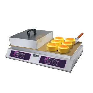 Ein-Doppelt-Teller Pfannkuchen-Soffle-Bauereigebot kommerzielle Snack-Ausstattung Sufle-Maschine