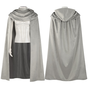 Nouvelle cape à capuche médiévale pour adulte, costume d'Halloween, cape <span class=keywords><strong>de</strong></span> cosplay rétro pour homme, chasseur, archer, cape fantaisie, châle - Product Image 2