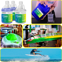 Kit de résine de plastification et de renforcement en époxy, pour moudre les tissus en fibre de verre et autres tissus de renforcement, mm