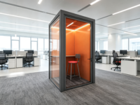 Cloison de séparation de bureau pour hôpital, panneau mural solide, cloison insonorisée pour la confidentialité, cloison de séparation de pièce, cloison modulaire