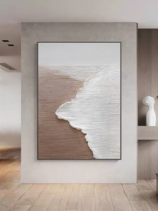 Dipinto a mano romantico spiaggia tela pittura a olio moderna semplice e spessa dipinti ad olio soggiorno sfondo decorazione della parete pittura - Product Image 5