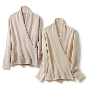 Cashmere Pullover con scollo a V Cardigan da donna maglione taglie forti abiti coreani per donna maglione lavorato a maglia in Cashmere maglioni da donna stili - Product Image 1