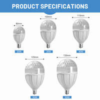 Ampoule LED Globe à Culot E27/B22, Haute Puissance 20W-60W, avec Cache Rayé, pour Éclairage d'Entrepôt - Vente en Gros Usine