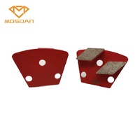 Boulon trapézoïdal sur plaque de meulage diamant à Double losange pour béton