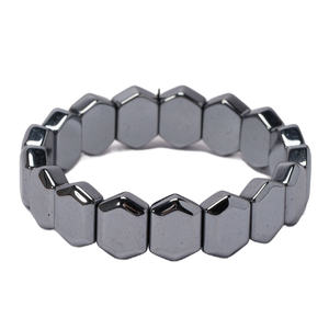 Bracelet Terahertz Naturel Main Rangée Chanfrein Bracelets Noble Sain Hommes Femmes Bijoux Cadeau D'anniversaire - Product Image 5