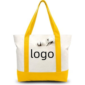 Sac fourre-tout en toile miniature personnalisé avec logo brodé, réutilisable, avec poche pour un usage quotidien, sac fourre-tout miniature tendance - Product Image 5