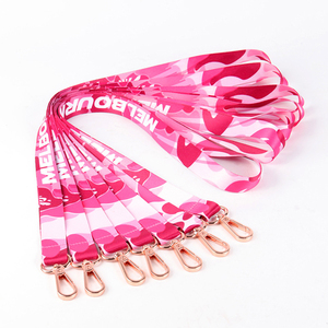 Custom High Quality Nylon Woven Letterpress Printed Contemporary Adjustable Neck Strap Lanyards Logo Polyester Promotional