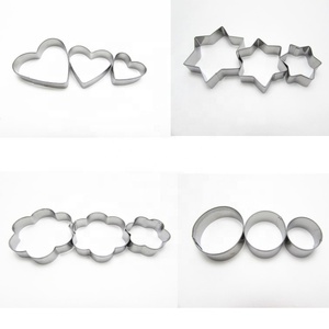 Ensemble de 12 outils de pâtisserie en acier inoxydable, cœur, étoile, rond, <span class=keywords><strong>fleur</strong></span> de prunier, moule à biscuits en acier inoxydable - Product Image 5