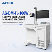 Machine de marquage laser à fibre 100W 1064nm, marqueur laser industriel pour métaux, pour l'identification des pièces AG-DM-FL-100W
