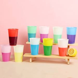 Tasses à café avec couvercle et paille, gobelets réutilisables en plastique à changement de couleur, 500 ml, 750 ml, pour boissons froides, pour enfants - Product Image 1