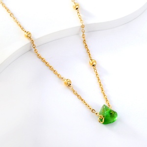 สร้อยคอเซอร์คอนหลากสีรูปทรงพิเศษ สแตนเลสสตีล สำหรับผู้หญิง ลดราคาสินค้ามาใหม่ - Product Image 3