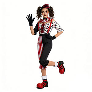 ชุดตัวตลกน่ากลัวที่เหมาะสำหรับครอบครัว ชุดเล่นบทบาทสมมติในธีมละครสัตว์ เหมาะสำหรับการแสดงในงานปาร์ตี้ฮาโลวีนและงานคาร์นิวัล - Product Image 4