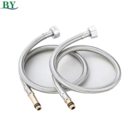 Tuyau de robinet d'eau en acier inoxydable 304 tressé flexible moderne pour l'arrivée d'eau froide et chaude pour l'installation dans la salle de bain et la cuisine