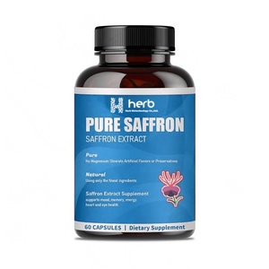 Suplementos de Azafrán de Marca Privada OEM/ODM, Extracto Puro de Azafrán, Apoyo para el Estado de Ánimo, la Concentración, la Visión y la Energía para Mujeres y Hombres, Cápsulas de Azafrán - Product Image 1