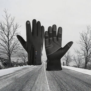 Gants et mitaines polaires unis pour l'hiver, coupe-vent, antidérapants, imperméables, compatibles écran tactile, pour sports de plein air, conduite et cyclisme - Product Image 2