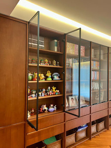 Librería Moderna <span class=keywords><strong>de</strong></span> <span class=keywords><strong>Madera</strong></span> para Sala <span class=keywords><strong>de</strong></span> Estar <span class=keywords><strong>con</strong></span> Tira <span class=keywords><strong>de</strong></span> Luz Integrada, Diseño <span class=keywords><strong>de</strong></span> Pared, Duradera y Ecológica - Product Image 3