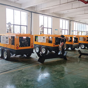 고출력 1000W * 4 LED 모바일 라이트 타워 7m 텔레스코픽 마스트 + 사일런트 디젤 발전기 - Product Image 5