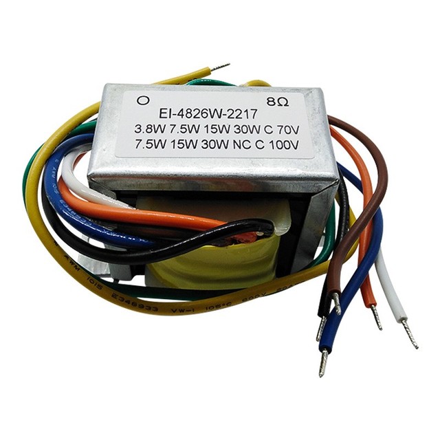 70V 100V 6 Ohm 30W 7.5W 15W 60W EI48 Audio Matching Transformer Manufacturer