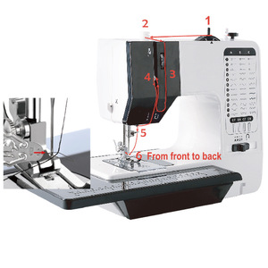 Youlijia 738-38 <b>Mini</b> Sewing Machine With Extension <b>Table</b> Multi-Functional Home Use - Product Image 2