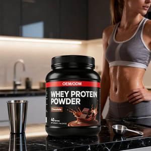 トレーニング用プライベートラベルスポーツサプリメント筋肉ビルディングチョコレートフレーバー2lbsホエイプロテインパウダー - Product Image 4