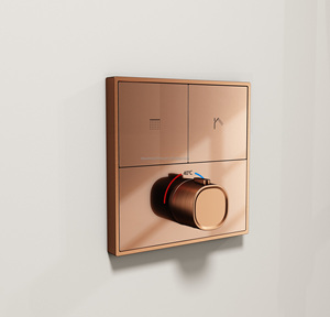 Sistema de Ducha Doble Oculto en Oro Rosa con Panel de Control Único - Product Image 4