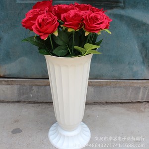 Tainen European Style Plastic <b>Vase</b> White Floor <b>Standing</b> Large Size Recycled Material - Product Image 4