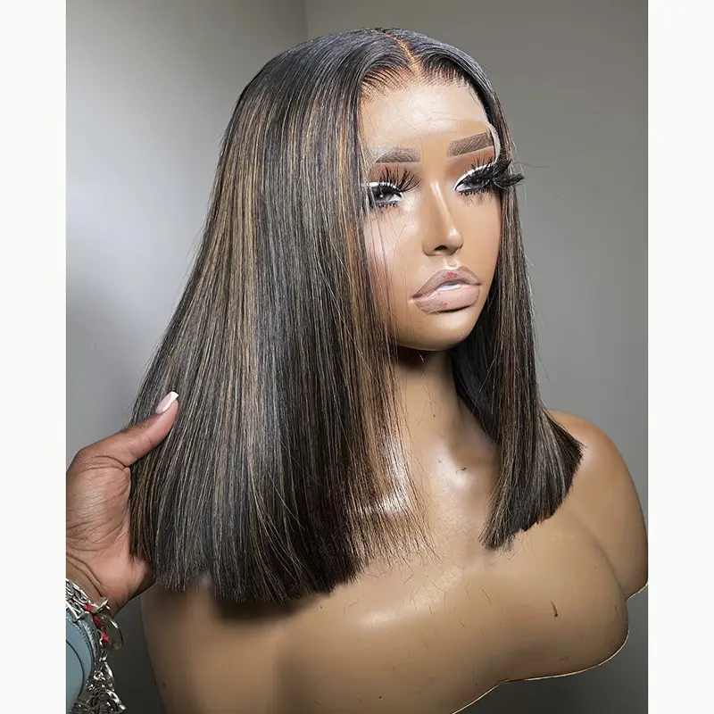थोक एसडीडी मानव बाल विग विक्रेता स्विस एचडी फुल लेस 100% प्राकृतिक रेमी मानव बाल विग काली महिलाओं के लिए प्री पालुक्ड लाइन के साथ