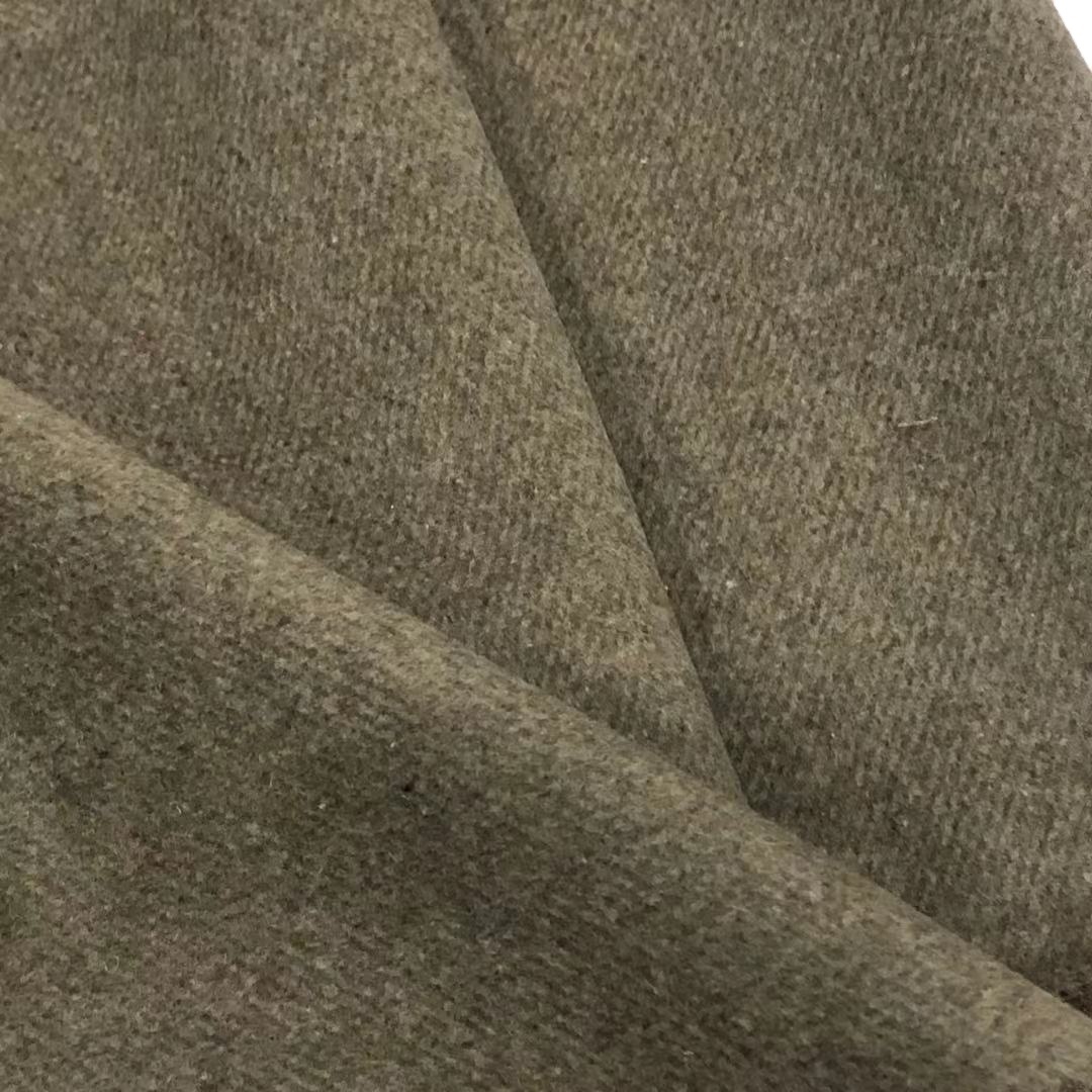 30% Wool720g/m саржевая шерстяная ткань для пальто односторонняя шерстяная ткань