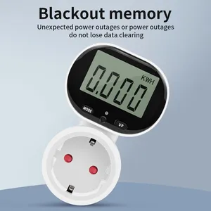 Compteur d'énergie numérique, compteur de puissance électronique, haute précision, voltmètre, analyseur de puissance, interrupteur de puissance rotatif à 45°, EU - Product Image 5