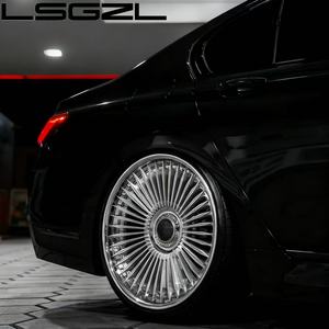 Nuovi Cerchi Sportivi Personalizzati in Alluminio Forgiato Lucidato, Design Concavo Nero Opaco, PCD 5x114.3/112/120 per Audi Gtr Mercedes - Product Image 2