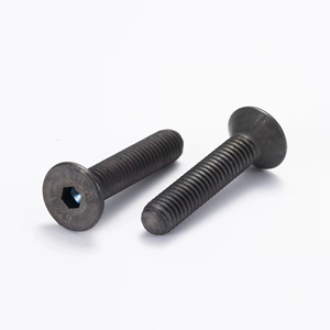 Vente en gros de vis à tête fraisée Din7991 en acier inoxydable M3 M4 M5 M6 zingué noir à tête <span class=keywords><strong>Allen</strong></span> plate à six pans creux métrique - Product Image 2
