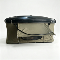 Carpa de Techo Rígida para 1-2 Personas, Carpa de Techo para Auto con Gran Espacio y Escalera Telescópica de Aluminio