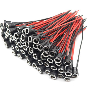 DC Threaded Female Mount Barrel Jack <b>Socket</b> 5.5x2.1mm Power Adapter Panel Mount DC <b>Cable</b> - Product Image 5