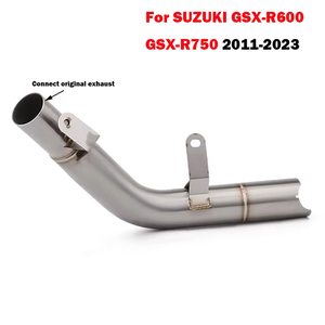 Tuyau de liaison intermédiaire d'échappement pour moto <span class=keywords><strong>SUZUKI</strong></span> GSX-R600 GSX-R750 GSXR 600 <span class=keywords><strong>750</strong></span> 2011-2021 <span class=keywords><strong>2022</strong></span> 2023 - Product Image 5