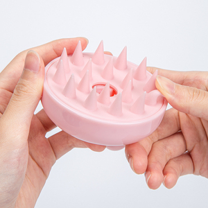 Cepillo de Silicona Suave para Lavar el Cabello y Masajear el Cuero Cabelludo, para Uso en Seco o Mojado, Limpiador y Masajeador de Cabeza, Cepillo para Champú - Product Image 3
