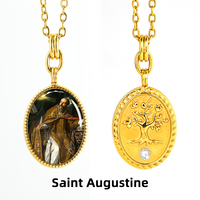Collier pendentif Saint-Auguste en gros pour les activités religieuses