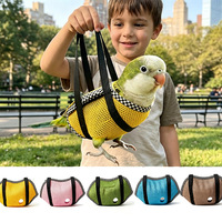 Sac de transport pour perroquet en gros, sac à main respirant en tissu maillé pour oiseaux, portable, anti-évasion, pour promenades avec des oiseaux
