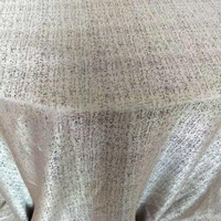 B010- 120 pouces Lavé champagne nappes linge de table Jacquard nappes de fête mariage et fête décoration de la maison